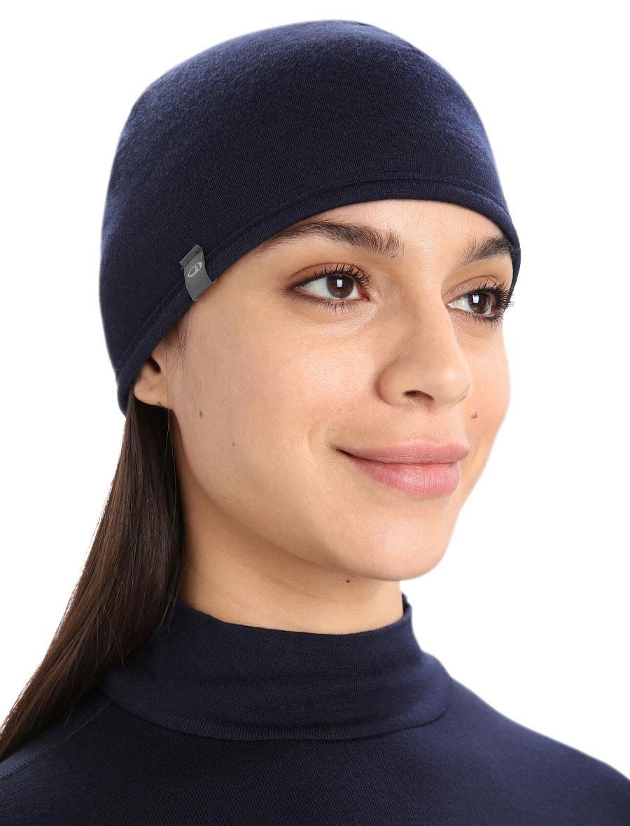 Czapki Icebreaker Unisex Merino Pocket Beanie Damskie Oliwkowe Granatowe | PL 1461AHKP